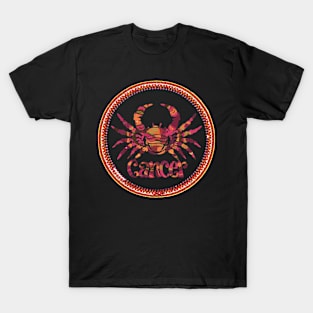 "Lunar Whispers: Cancer Serenade"- Zodiac Horoscope Star Signs T-Shirt